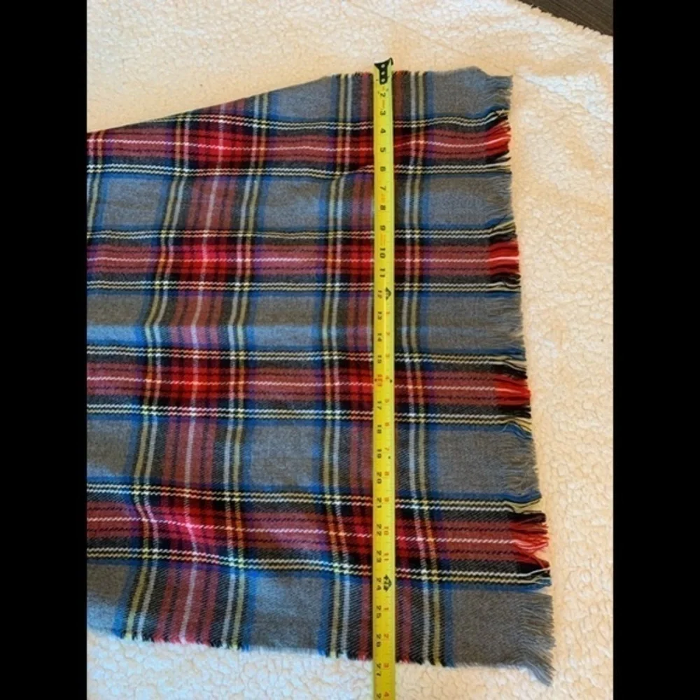 Vintage plaid scarf